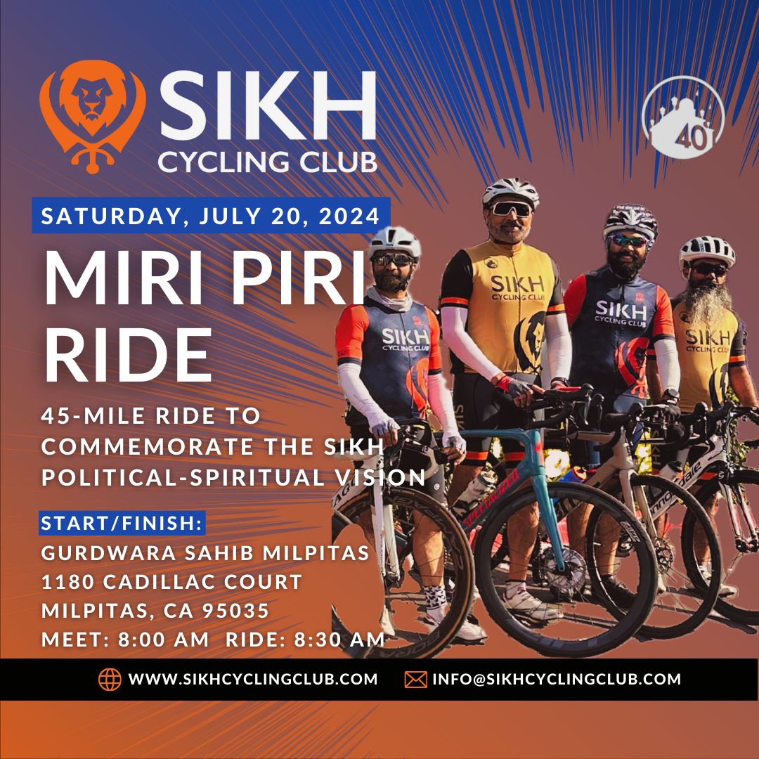 Join us on July 20 for our Miri Piri Ride! – Sikh Cycling Club