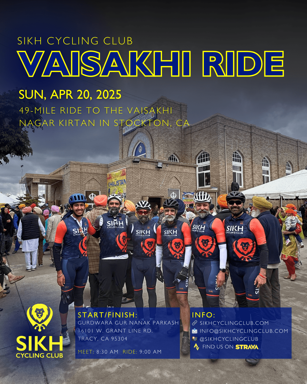 Join Sikh Cycling Club’s 5th Annual Vaisakhi Ride – April 20,&nbsp;2025