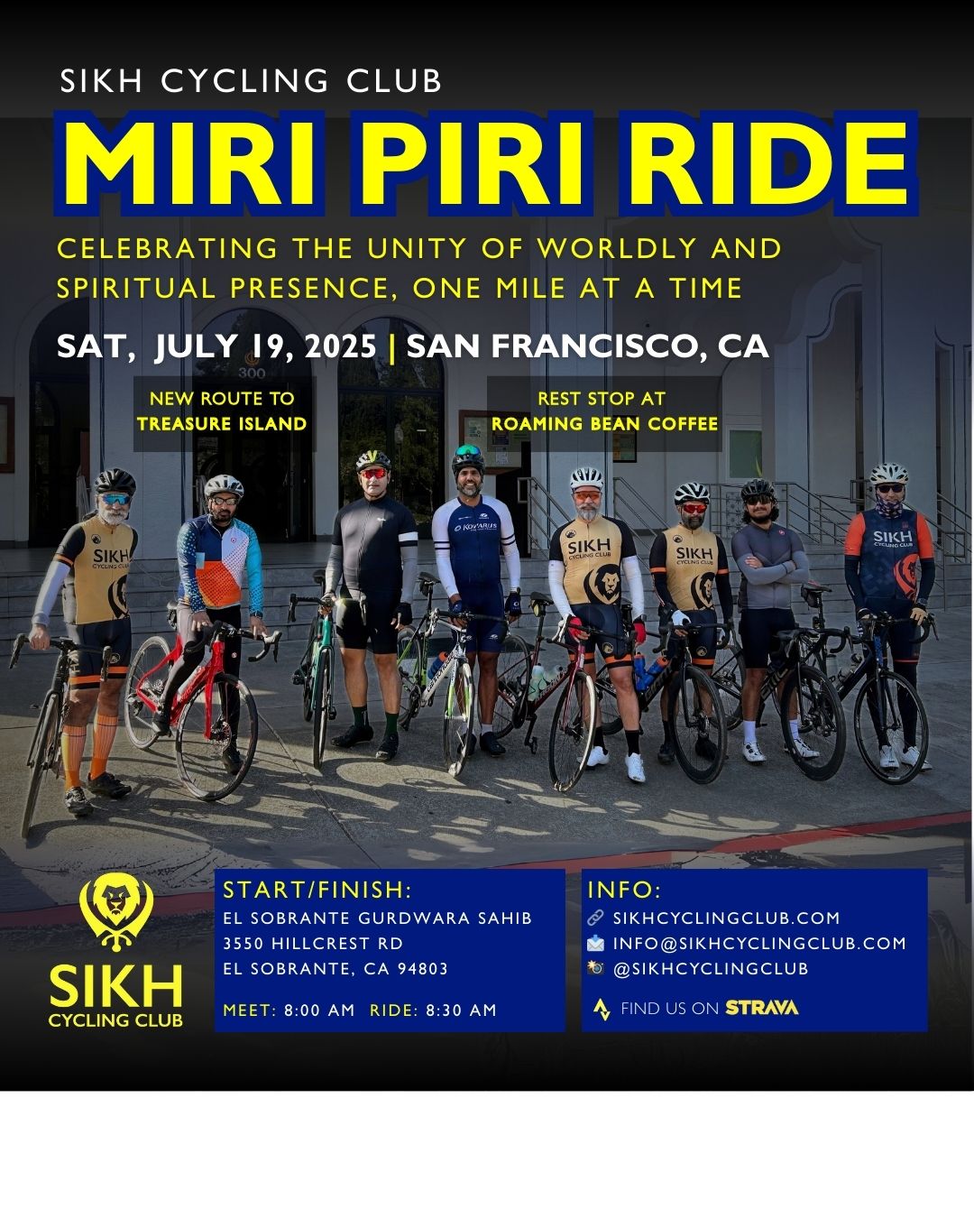 Join our Miri Piri Ride this Saturday, July&nbsp;19!