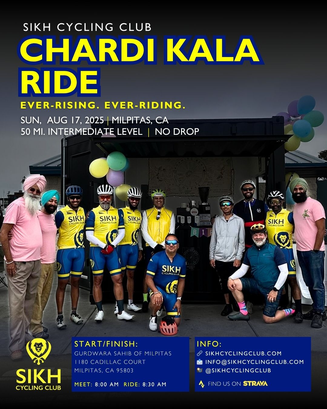 📅 DATE CHANGE: Chardi Kala Ride is now on Sunday, August&nbsp;17