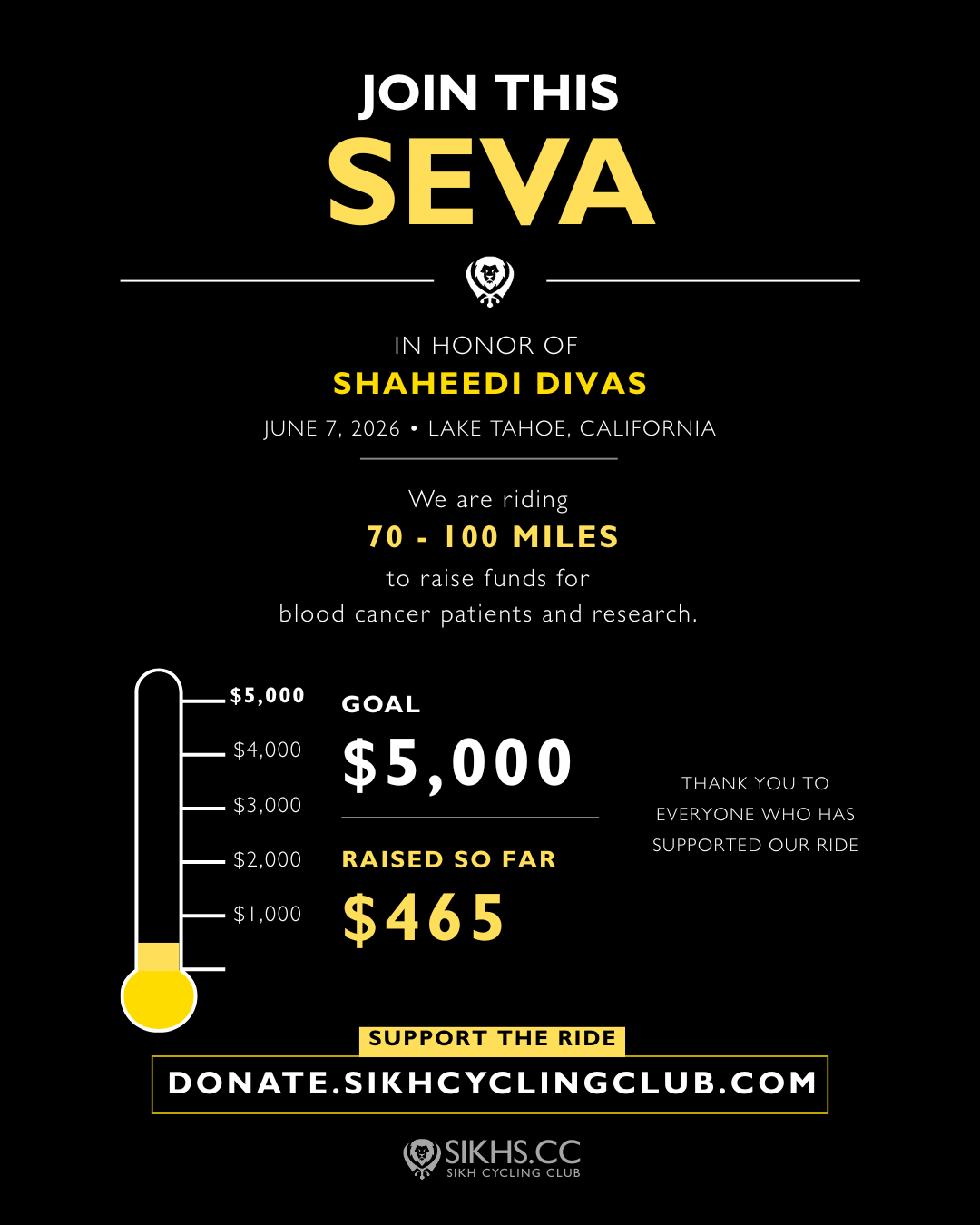 Shaheedi Divas Ride Update: Our Seva Team Is&nbsp;Assembled